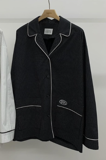 LOVE MY SANTA韓國代購女裝新品真品職業人氣時尚休閑夾克Santa/LOVE MY SANTA夾克圖色2黑