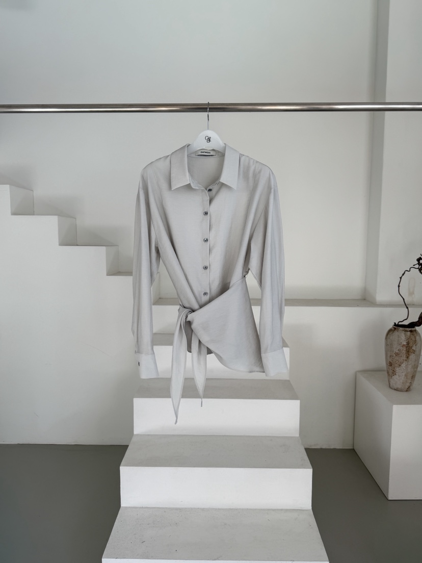 OATMEAL韓國直郵女裝新品26春夏時尚職業人氣真品襯衫蕾絲衫OATMEAL襯衫/蕾絲衫圖色2