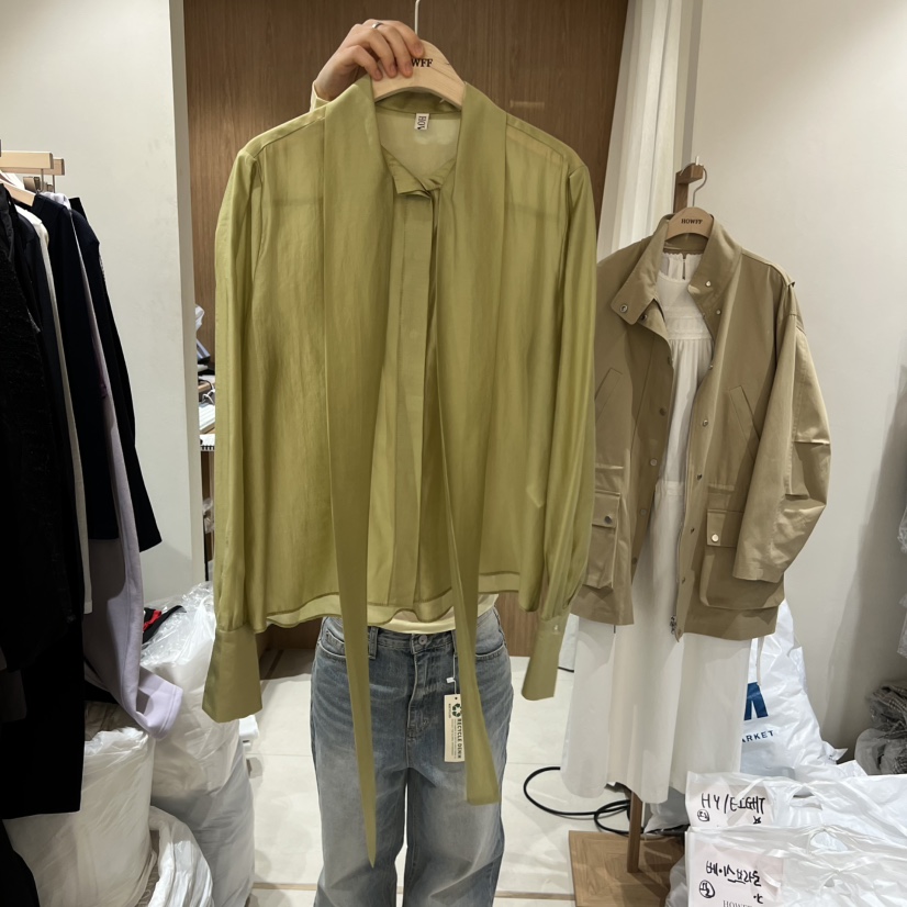 HOWFF東大門實拍女裝新品推薦人氣26春夏職業真品襯衫蕾絲衫HOWFF襯衫/蕾絲衫圖色1