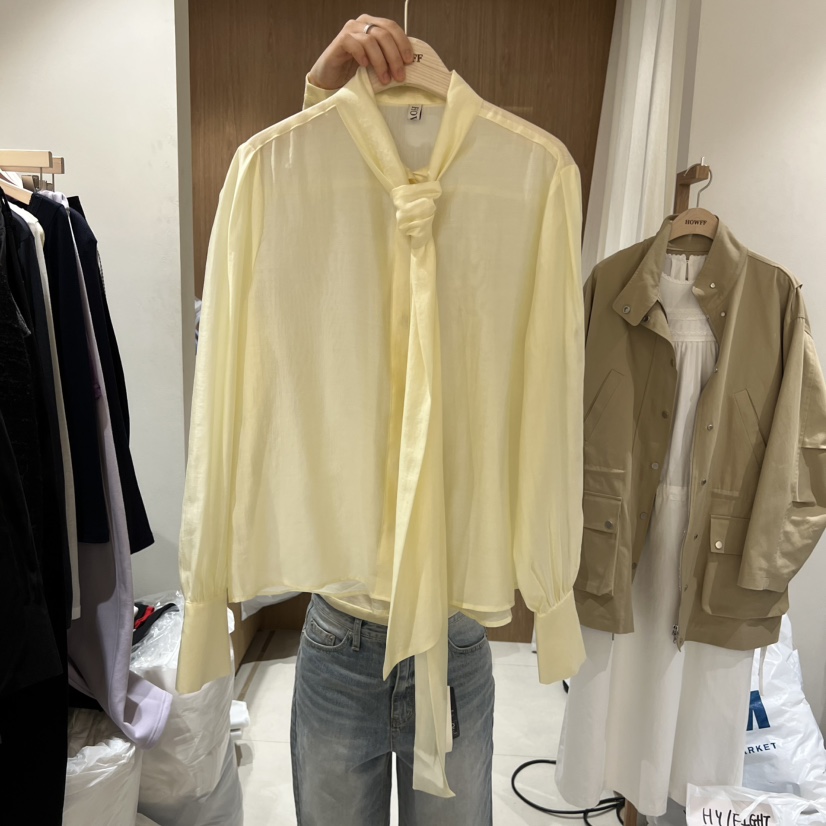 HOWFF東大門實拍女裝新品推薦人氣26春夏職業真品襯衫蕾絲衫HOWFF襯衫/蕾絲衫圖色2