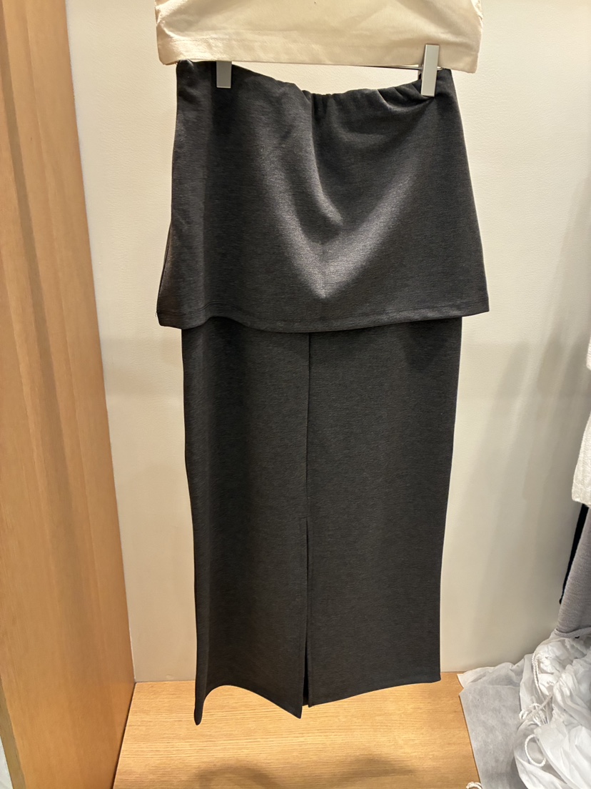 TORRE東大門實拍女士新品真品時尚人氣職業推薦熱賣長裙雙層TORRE長裙