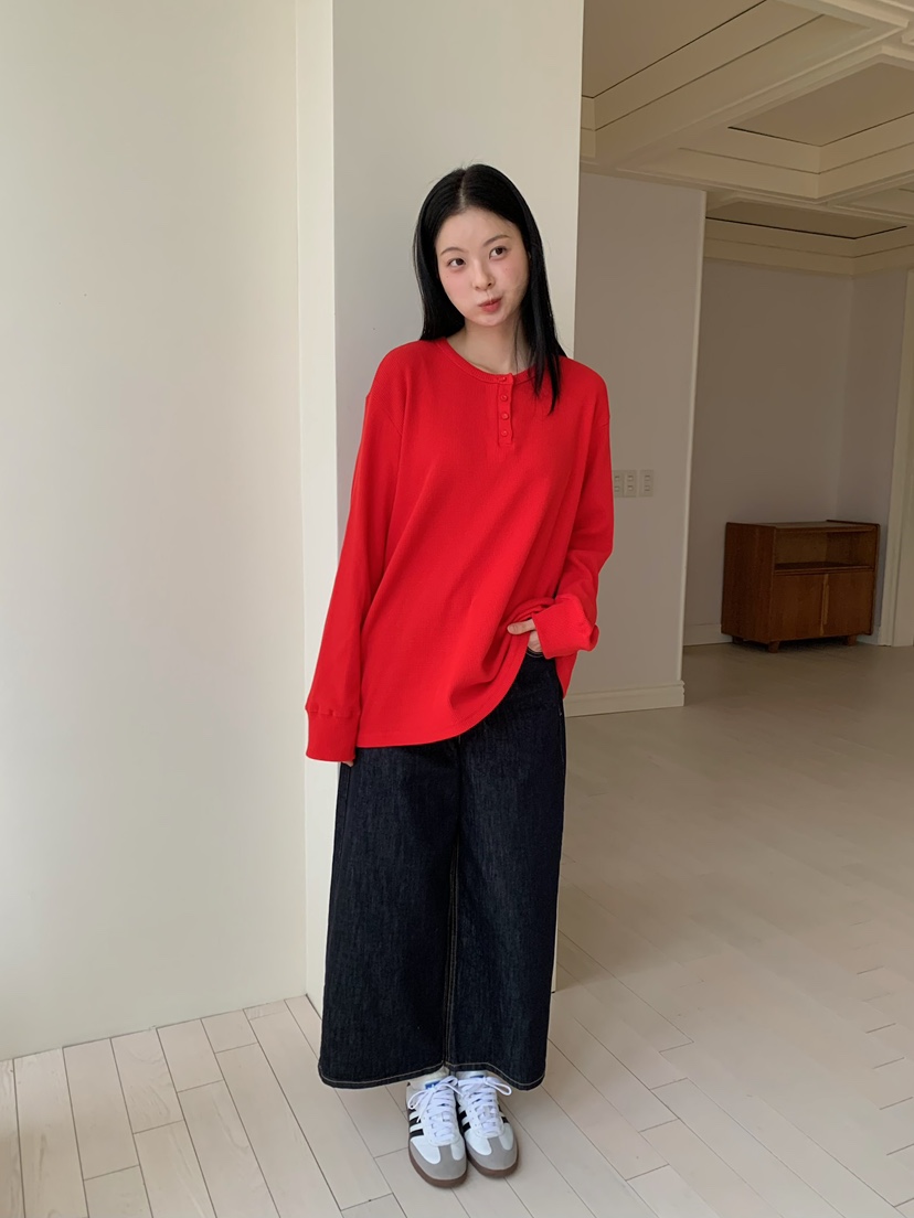 LOVE MY SANTA東大門實拍女士新款推薦人氣職業長袖T恤Santa/LOVE MY SANTA長袖T恤圖色2