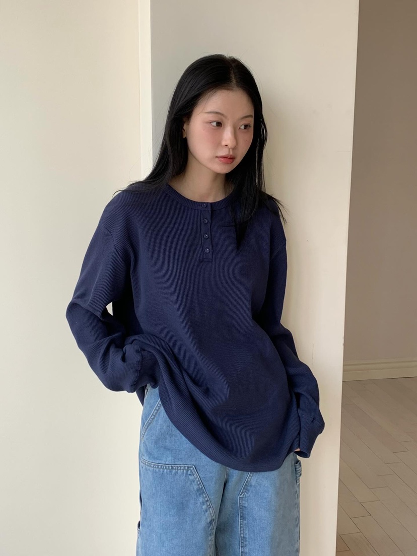 LOVE MY SANTA東大門實拍女士新款推薦人氣職業長袖T恤Santa/LOVE MY SANTA長袖T恤圖色3