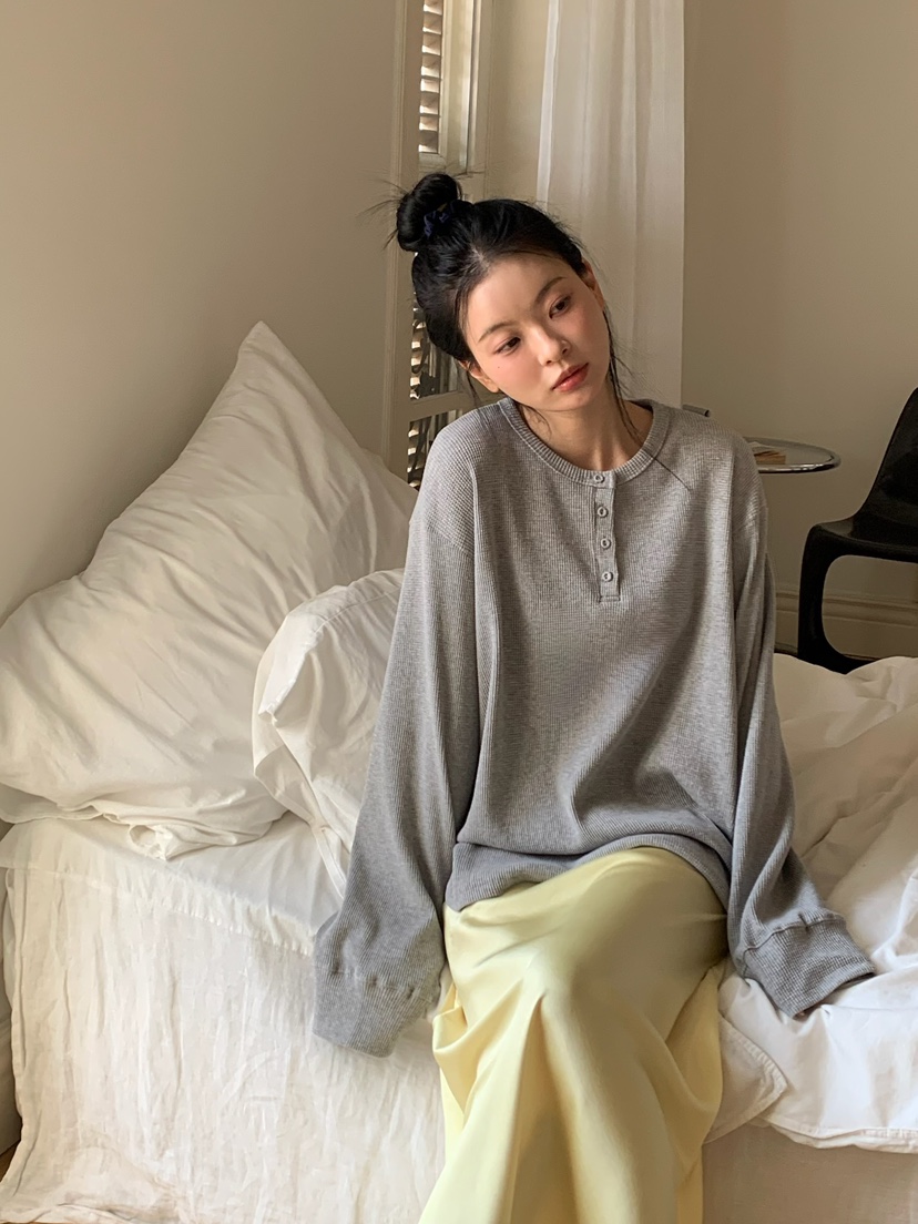 LOVE MY SANTA東大門實拍女士新款推薦人氣職業長袖T恤Santa/LOVE MY SANTA長袖T恤圖色4