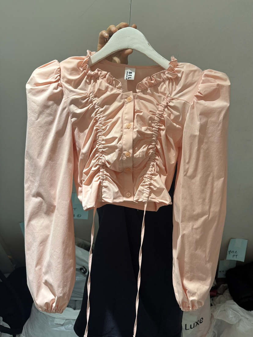 BELITA-L東大門代購女士新品真品熱賣休閑襯衫蕾絲衫系帶BELITA-L襯衫/蕾絲衫圖色2