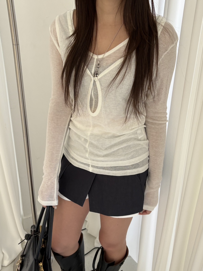 Verbena東大門實拍女裝新品職業熱賣26春夏套裝套裝深V 紐扣Verbena套裝