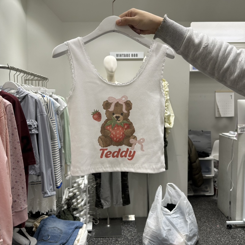 VINTAGE 888韓國直郵女士新品時尚真品熱賣職業吊帶背心VINTAGE888/TRIPLE EIGHT吊帶/背心圖色1