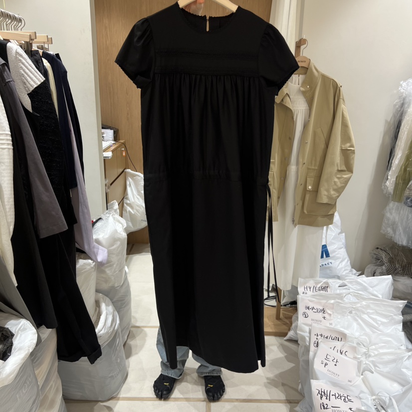 HOWFF東大門代購女士新款真品26春夏熱賣時尚休閑連衣裙蕾絲HOWFF連衣裙圖色2