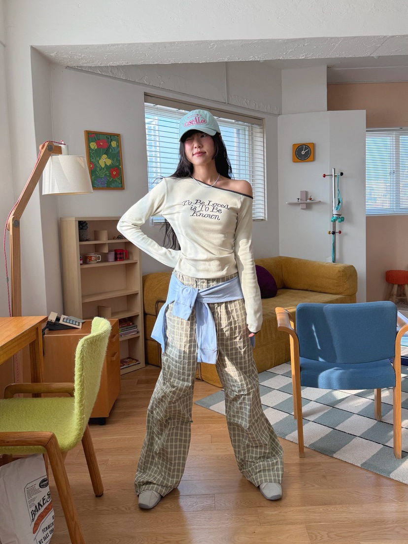 MORE THAN-P東大門直郵女裝新款休閑推薦26春夏長袖T恤MORE THAN長袖T恤