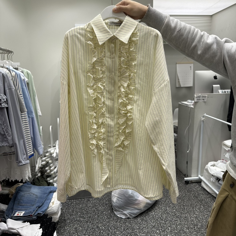 VINTAGE 888東大門實拍女士新款休閑真品26春夏襯衫蕾絲衫VINTAGE888/TRIPLE EIGHT襯衫/蕾絲衫圖色3