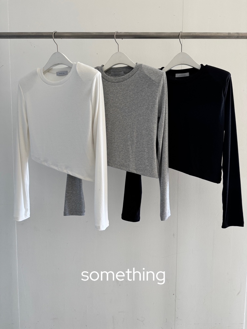 SOMETHING-L/FANCY東大門實拍女士新品真品26春夏長袖T恤SOMETHING-L/FANCY長袖T恤