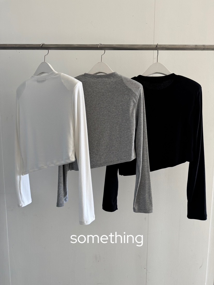 SOMETHING-L/FANCY東大門實拍女士新品真品26春夏長袖T恤SOMETHING-L/FANCY長袖T恤