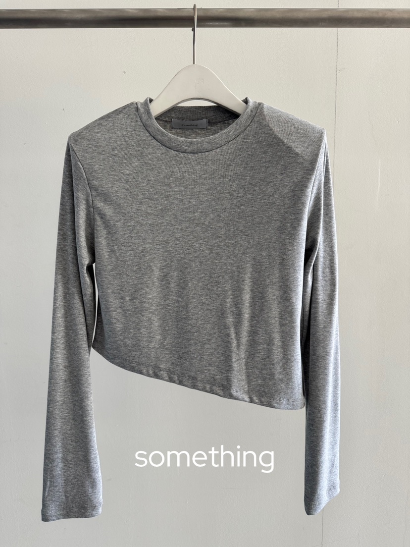 SOMETHING-L/FANCY東大門實拍女士新品真品26春夏長袖T恤SOMETHING-L/FANCY長袖T恤圖色2