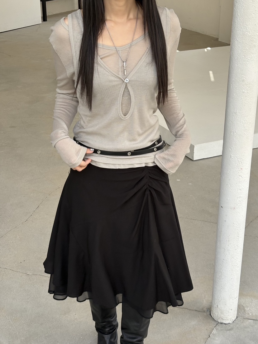 Verbena韓國直郵女裝新品推薦熱賣職業時尚人氣半身裙中短裙Verbena半身裙/中短裙