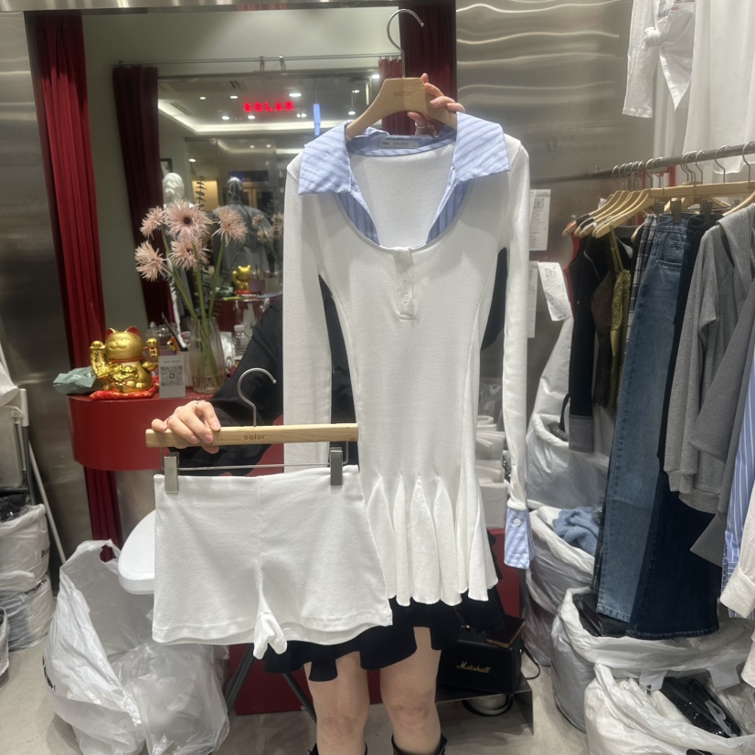 SOLAR東大門直郵女裝新品26春夏時尚真品熱賣休閑套裝兩件套SOLAR套裝圖色1