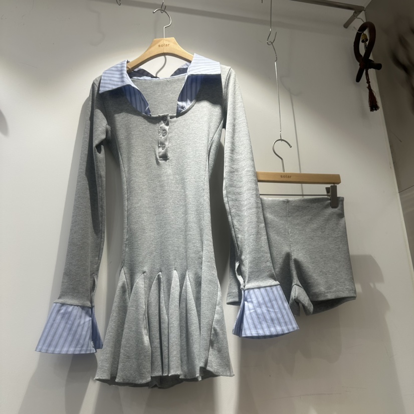 SOLAR東大門直郵女裝新品26春夏時尚真品熱賣休閑套裝兩件套SOLAR套裝圖色2