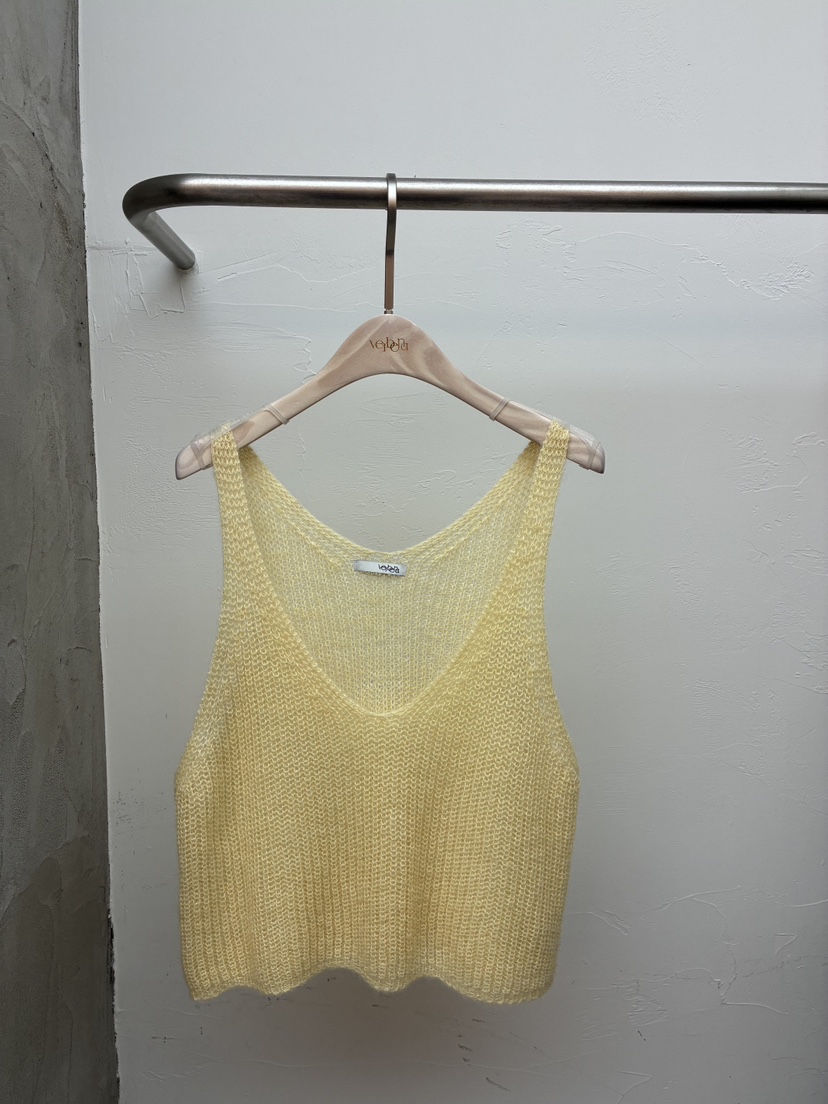 Verbena東大門代購女裝新款26春夏職業熱賣吊帶背心馬海毛Verbena吊帶/背心圖色5