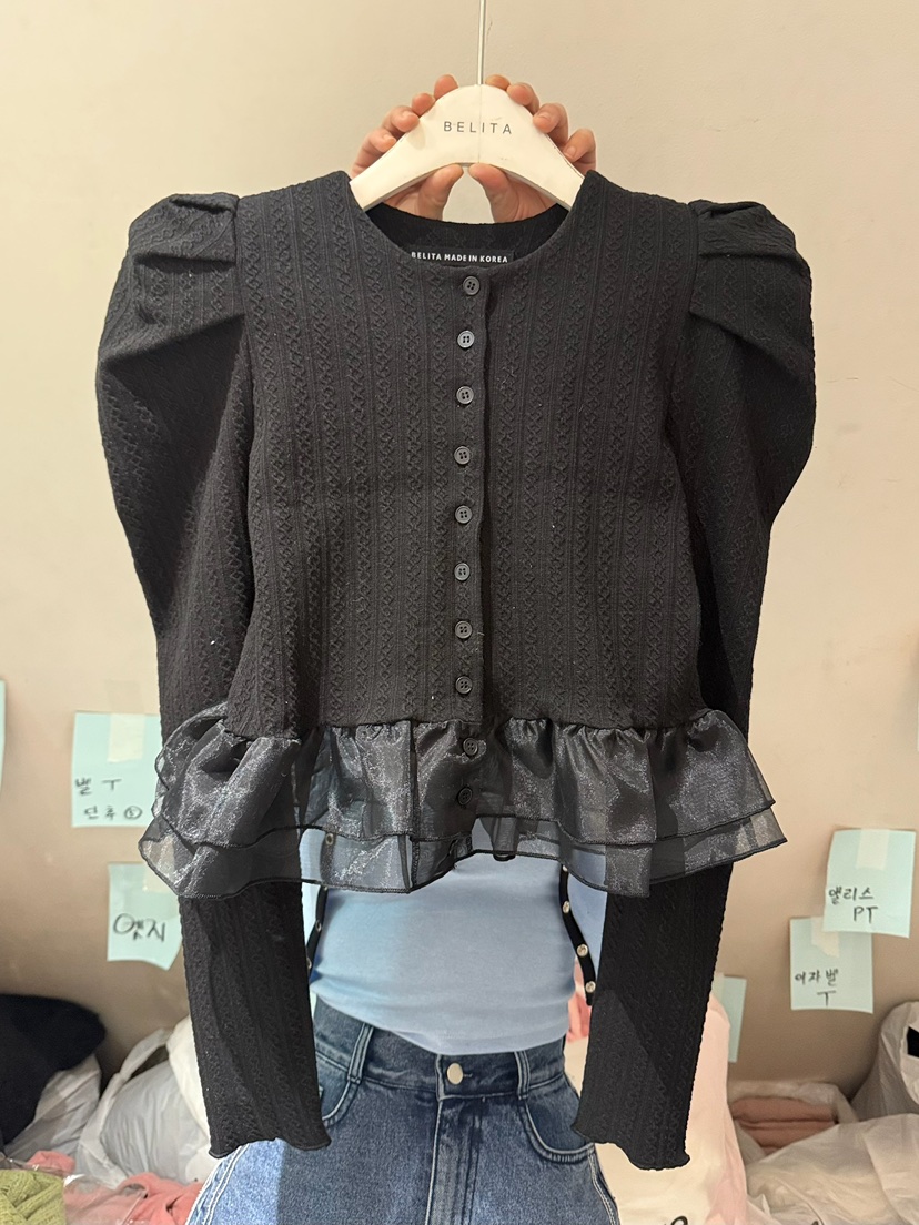 BELITA-L東大門直郵女裝新款推薦26春夏真品襯衫蕾絲衫開衫BELITA-L襯衫/蕾絲衫圖色4