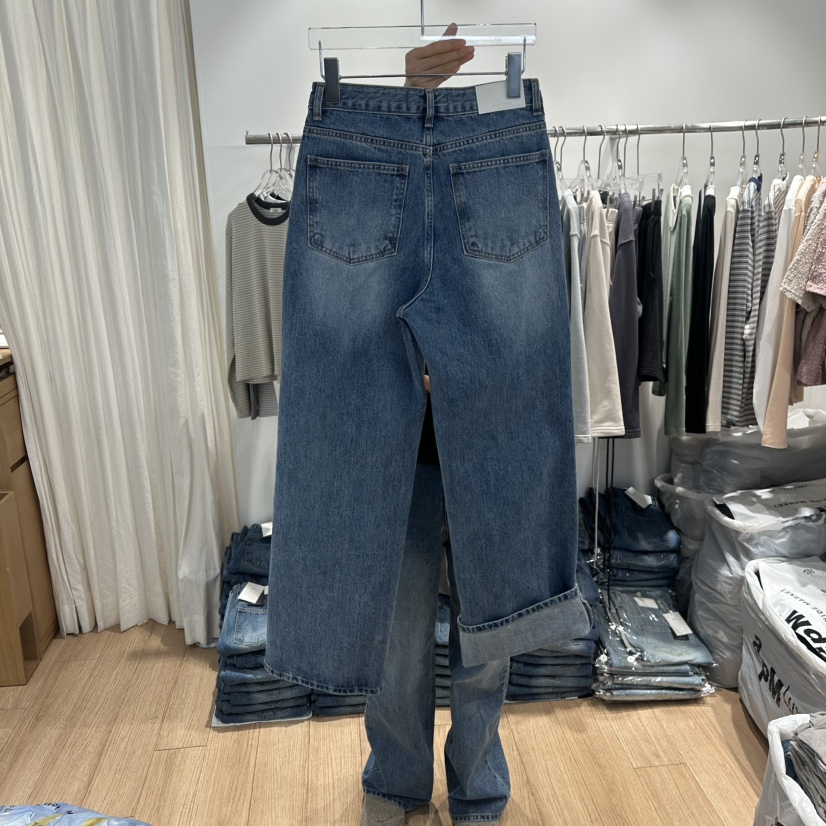 STORIES韓國代購女士新品26春夏人氣真品推薦休閑職業牛仔褲STORIES牛仔褲