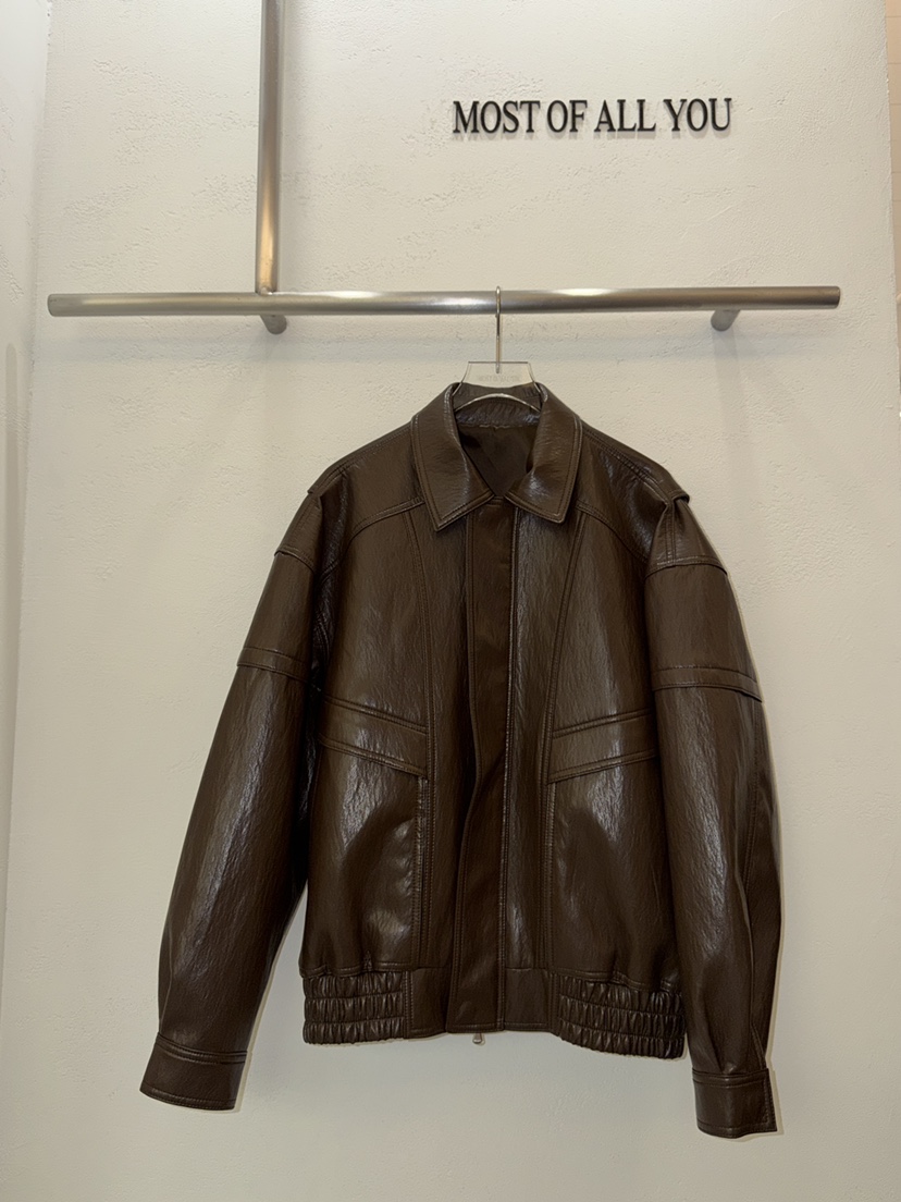MOST OF ALL U東大門直郵女士新款時尚熱賣人氣休閑夾克MOST OF ALL U夾克圖色2棕色
