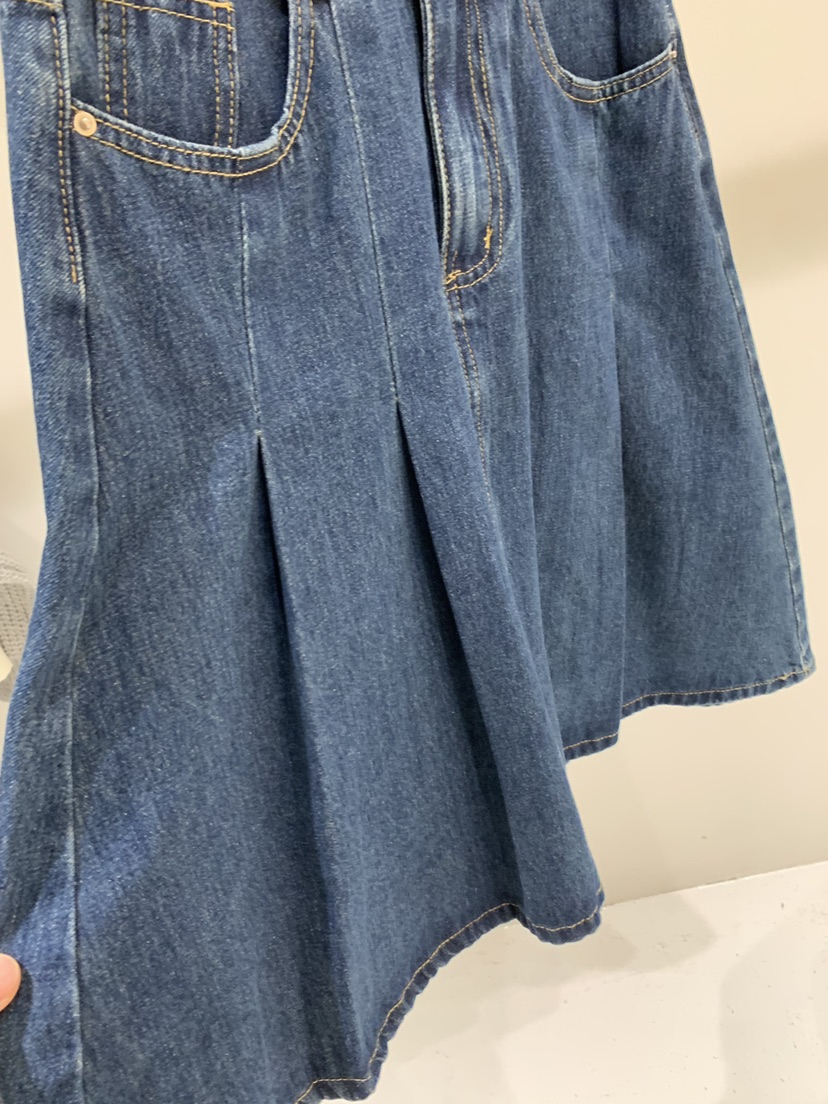 FABRIC韓國直郵女士新品休閑推薦真品職業半身裙中短裙褶裥FABRIC半身裙/中短裙