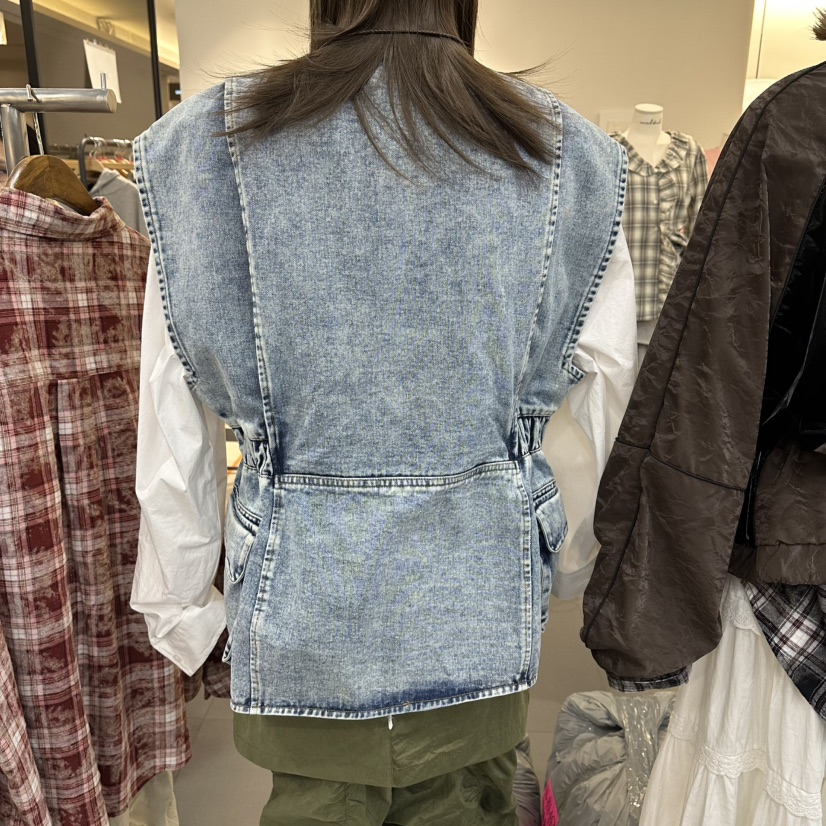 LADYBLACK東大門代購女裝新品休閑推薦26春夏人氣馬甲拉鏈LADYBLACK/THE BLACK馬甲