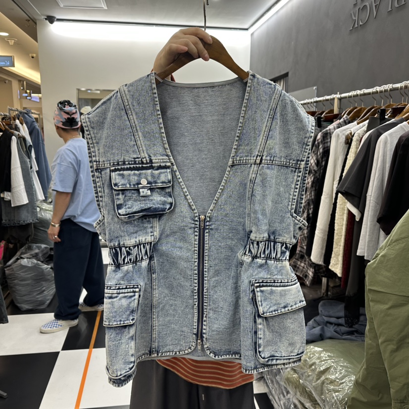 LADYBLACK東大門代購女裝新品休閑推薦26春夏人氣馬甲拉鏈LADYBLACK/THE BLACK馬甲圖色1