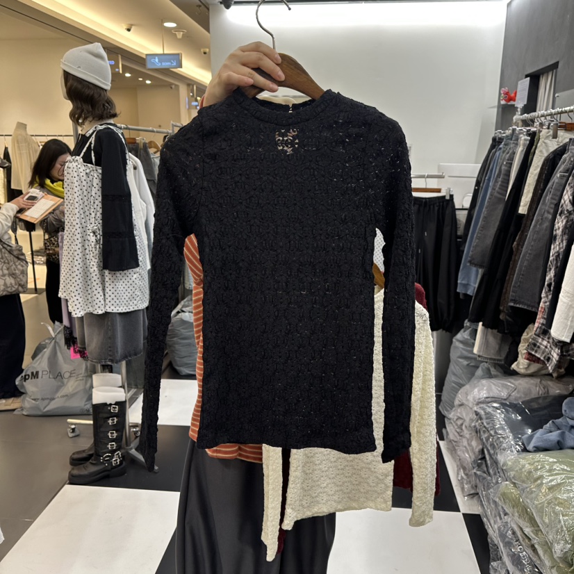 LADYBLACK東大門實拍女裝新品人氣職業休閑襯衫蕾絲衫蕾絲LADYBLACK/THE BLACK襯衫/蕾絲衫圖色2