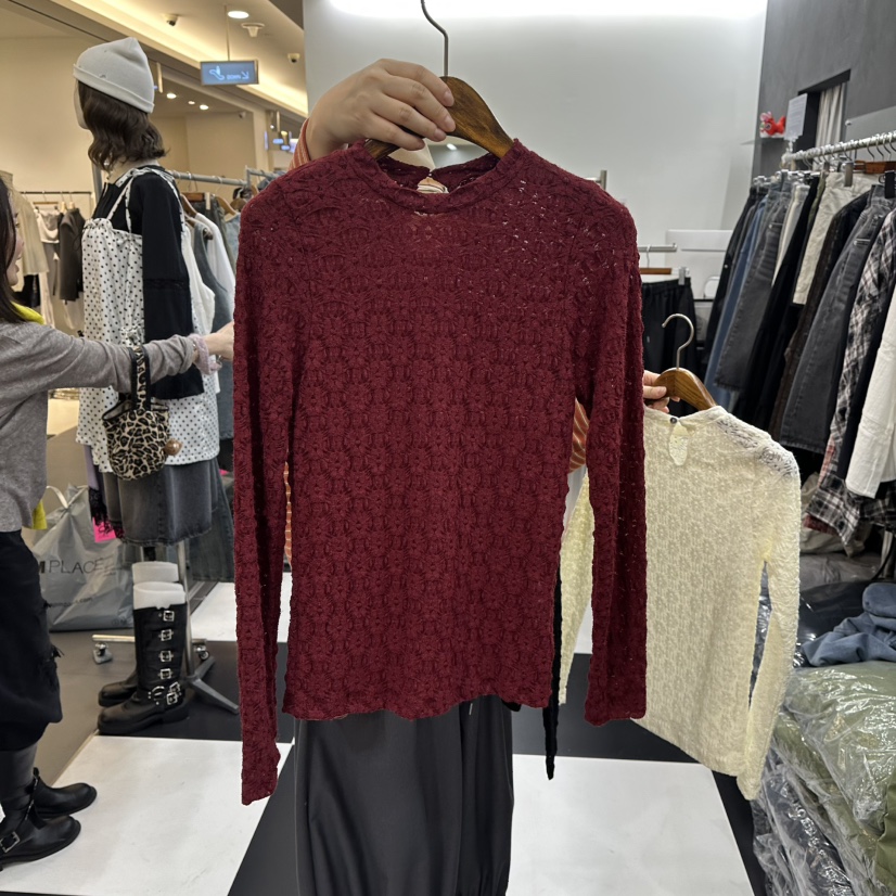 LADYBLACK東大門實拍女裝新品人氣職業休閑襯衫蕾絲衫蕾絲LADYBLACK/THE BLACK襯衫/蕾絲衫圖色3