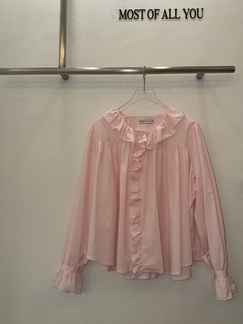 MOST OF ALL U東大門代購女士新品時尚26春夏襯衫蕾絲衫MOST OF ALL U襯衫/蕾絲衫圖色3