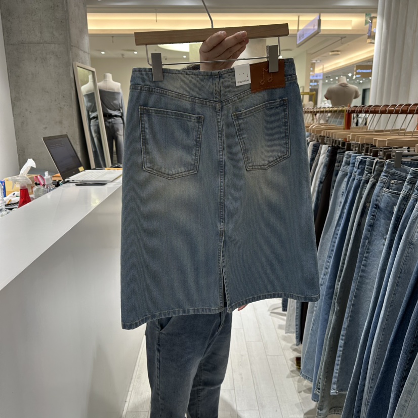 GRAYMELLOW東大門代購女裝新品休閑26春夏人氣半身裙中短裙GRAYMELLOW半身裙/中短裙