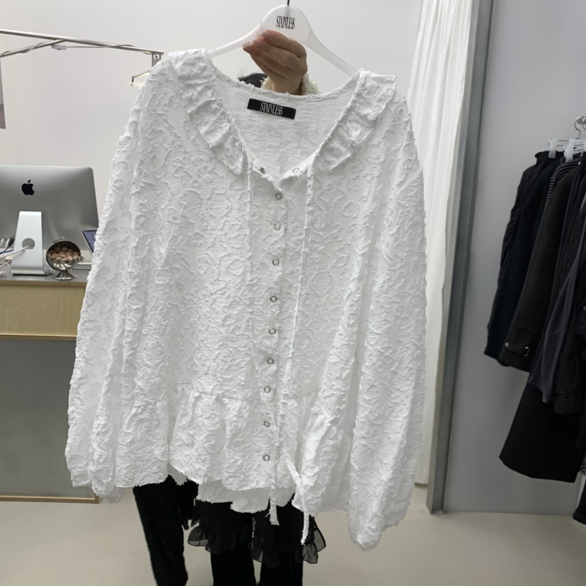 STAINLESS韓國代購女裝新款真品休閑時尚26春夏襯衫蕾絲衫STAINLESS襯衫/蕾絲衫圖色1