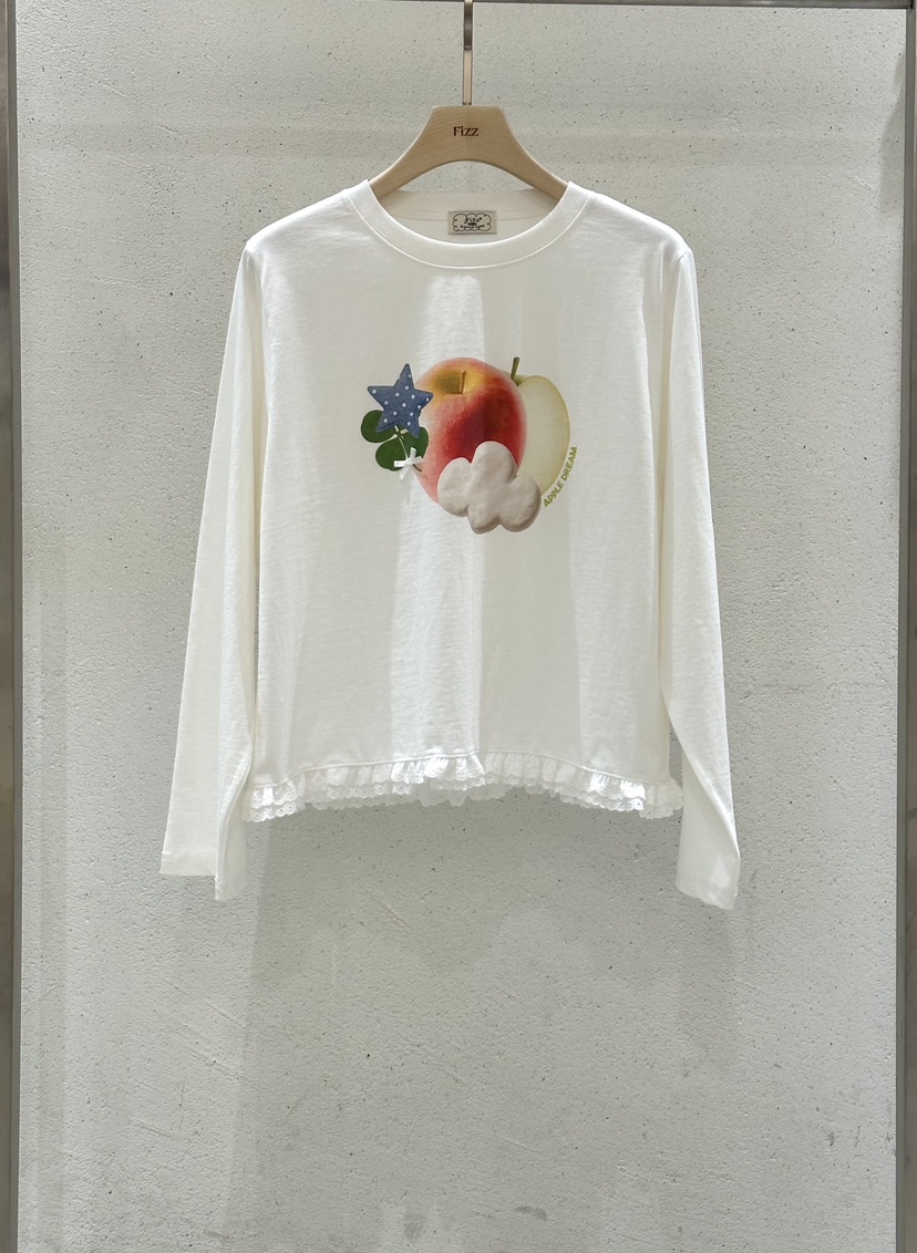 FIZZ東大門實拍女士新品真品人氣職業推薦26春夏休閑長袖T恤FIZZ長袖T恤圖色1