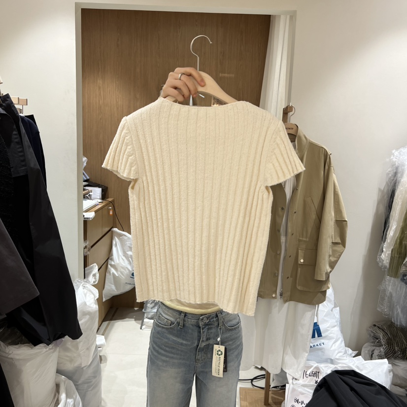HOWFF韓國代購女士新款推薦休閑熱賣26春夏時尚針織衫駝色HOWFF針織衫