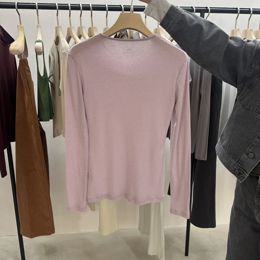 MYOS東大門實拍女士新品26春夏熱賣真品職業時尚推薦長袖T恤MYOS長袖T恤