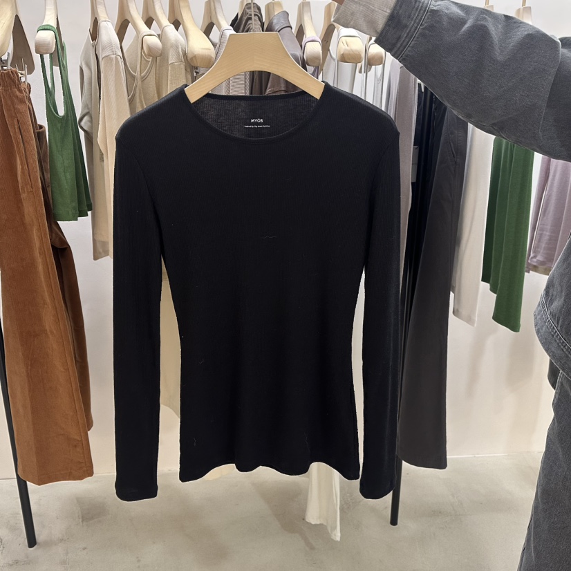 MYOS東大門實拍女士新品26春夏熱賣真品職業時尚推薦長袖T恤MYOS長袖T恤圖色6