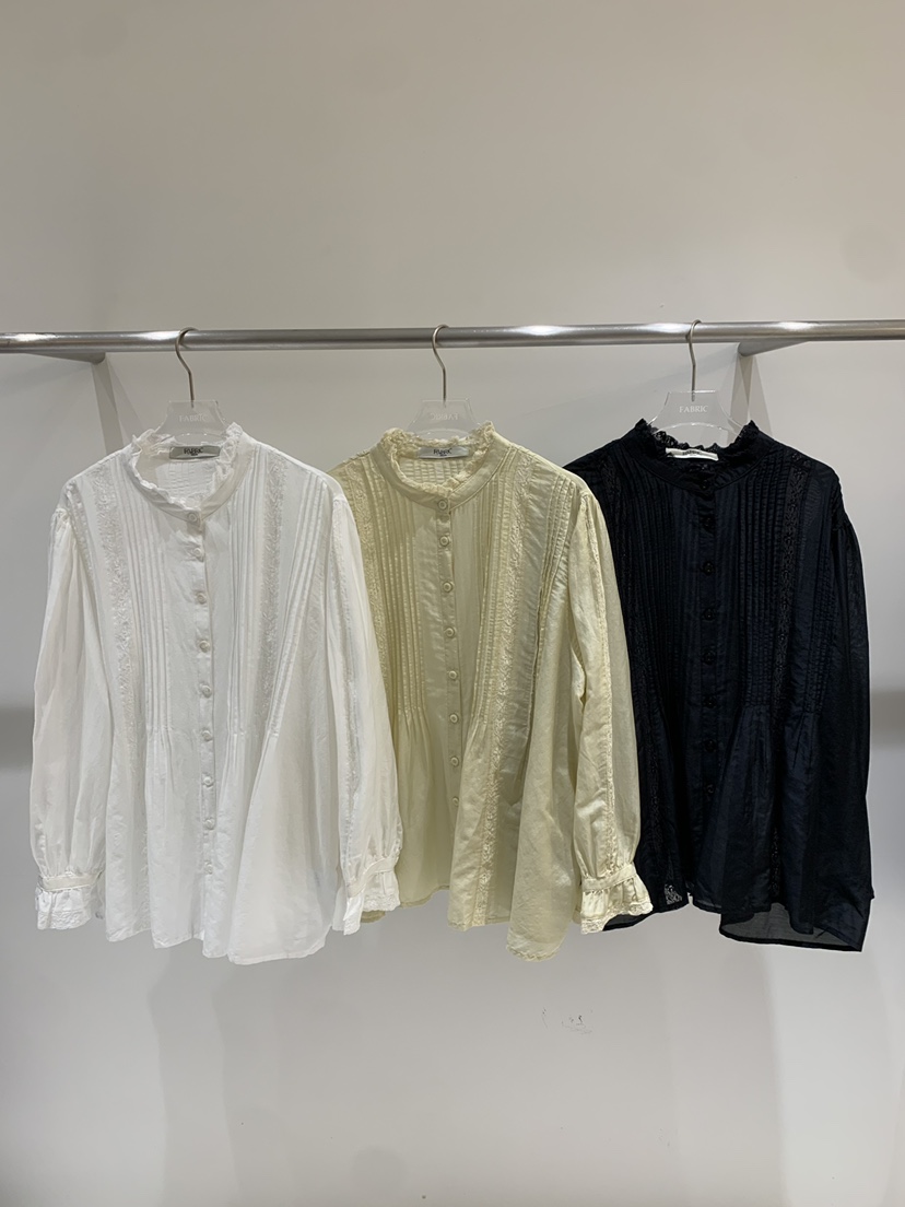 FABRIC東大門代購女裝新款職業休閑推薦26春夏襯衫蕾絲衫FABRIC襯衫/蕾絲衫