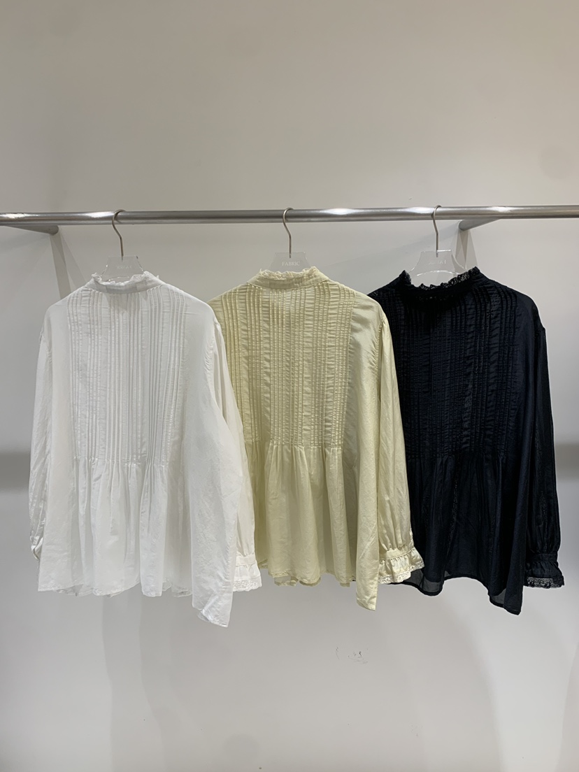 FABRIC東大門代購女裝新款職業休閑推薦26春夏襯衫蕾絲衫FABRIC襯衫/蕾絲衫