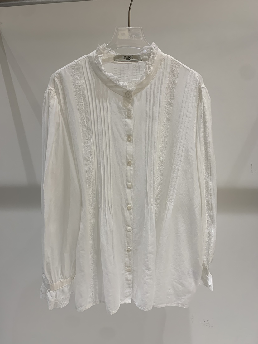 FABRIC東大門代購女裝新款職業休閑推薦26春夏襯衫蕾絲衫FABRIC襯衫/蕾絲衫圖色1