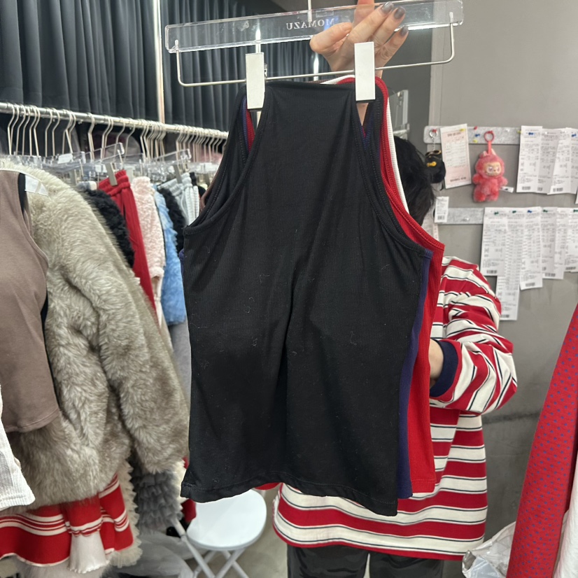 MOMAZU韓國代購女裝新款休閑熱賣26春夏真品推薦吊帶背心MOMAZU吊帶/背心