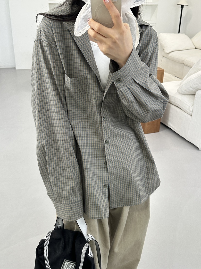 EDITION-P韓國直郵女裝新款休閑時尚職業26春夏襯衫蕾絲衫EDITION/CHAHEE襯衫/蕾絲衫