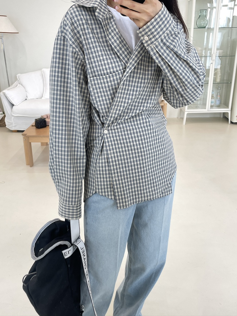 EDITION-P韓國直郵女裝新款休閑時尚職業26春夏襯衫蕾絲衫EDITION/CHAHEE襯衫/蕾絲衫