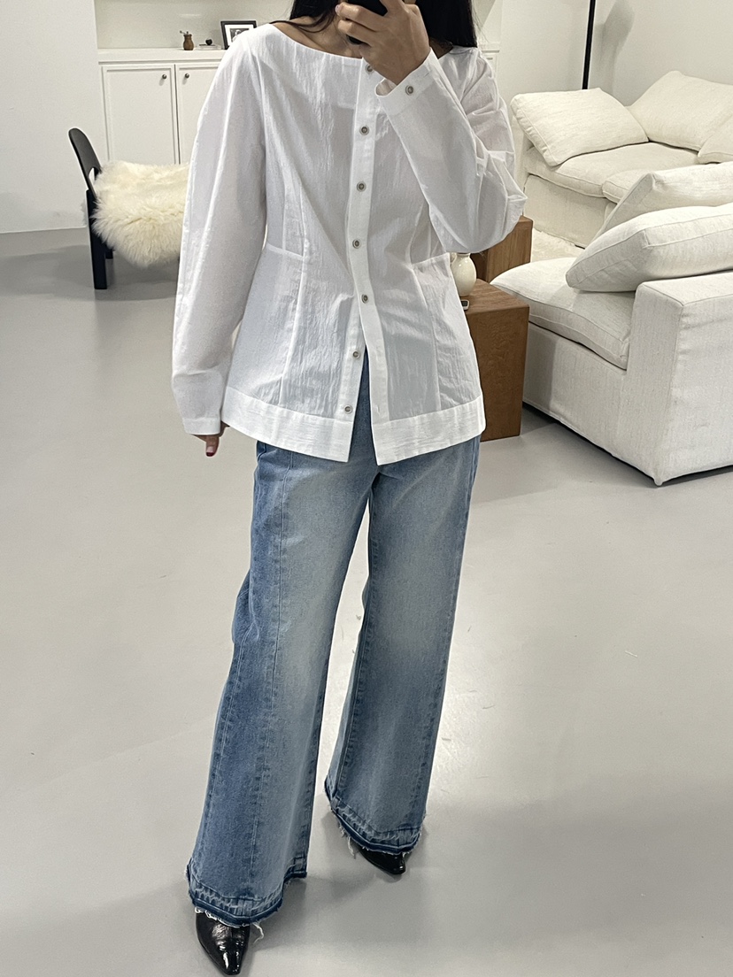 EDITION-P東大門代購女裝新款推薦真品26春夏休閑牛仔褲EDITION/CHAHEE牛仔褲