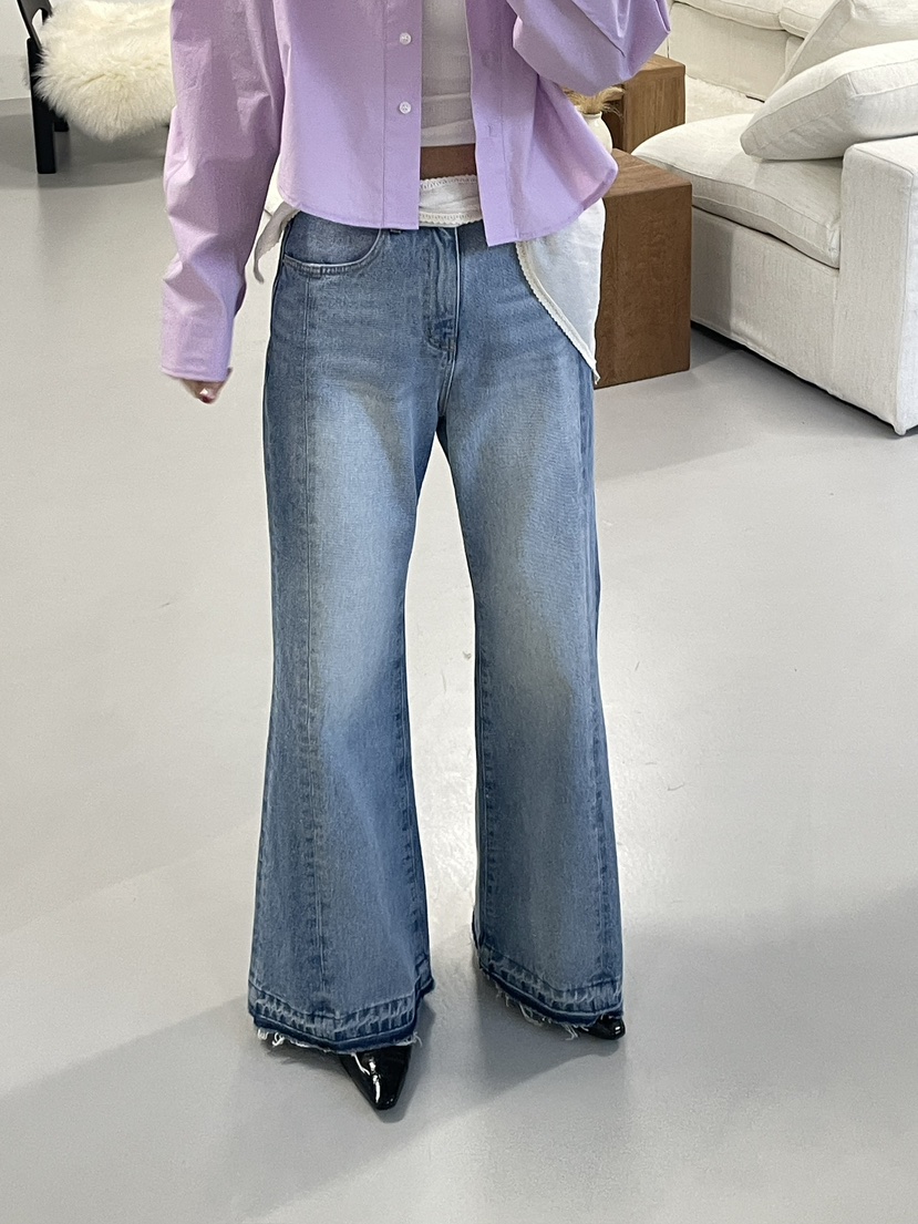 EDITION-P東大門代購女裝新款推薦真品26春夏休閑牛仔褲EDITION/CHAHEE牛仔褲