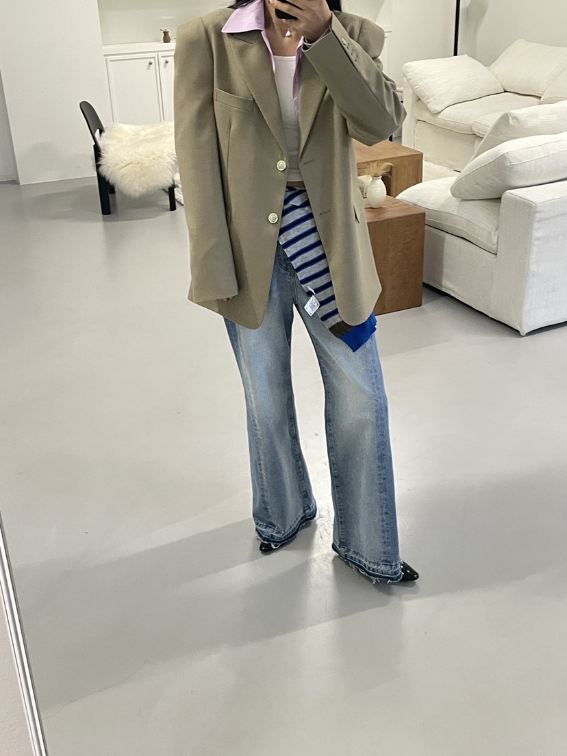 EDITION-P東大門代購女裝新款推薦真品26春夏休閑牛仔褲EDITION/CHAHEE牛仔褲