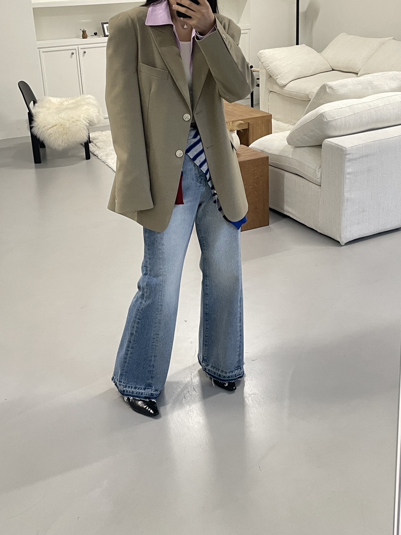 EDITION-P東大門代購女裝新款推薦真品26春夏休閑牛仔褲EDITION/CHAHEE牛仔褲