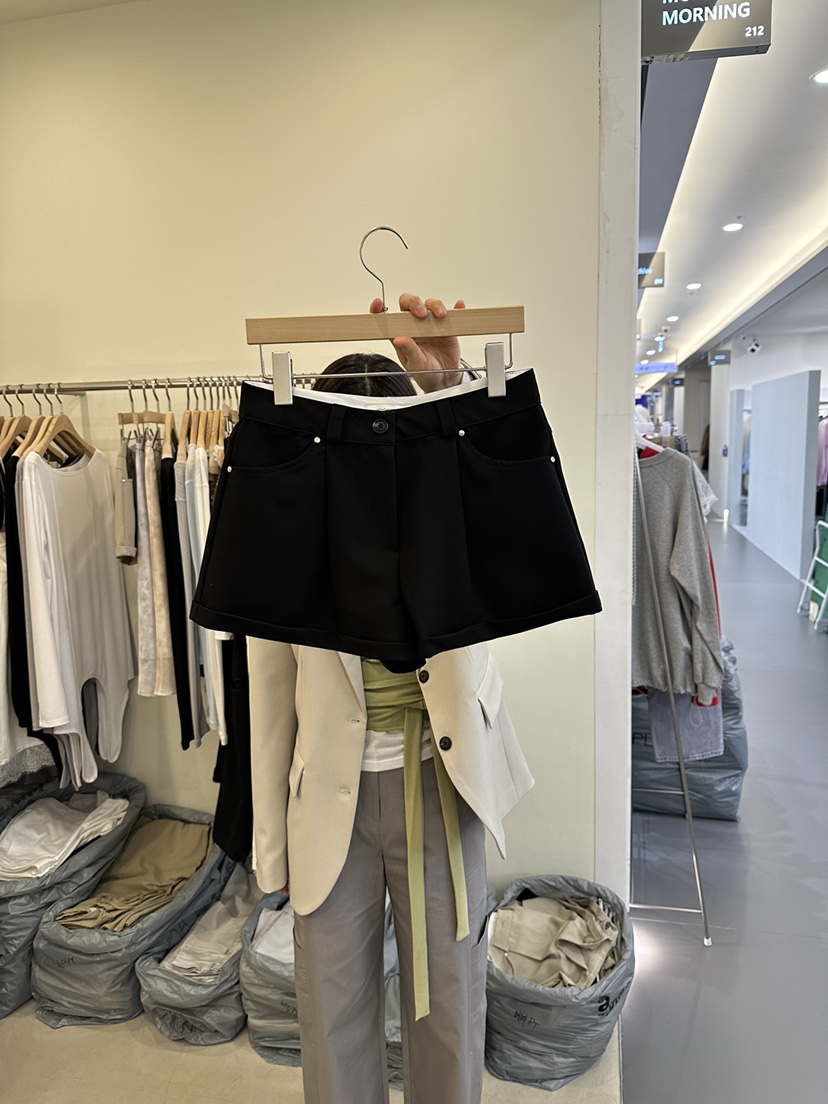 MONDAYMORING東大門代購女士新款職業熱賣推薦人氣休閑短褲MONDAYMORING短褲圖色2