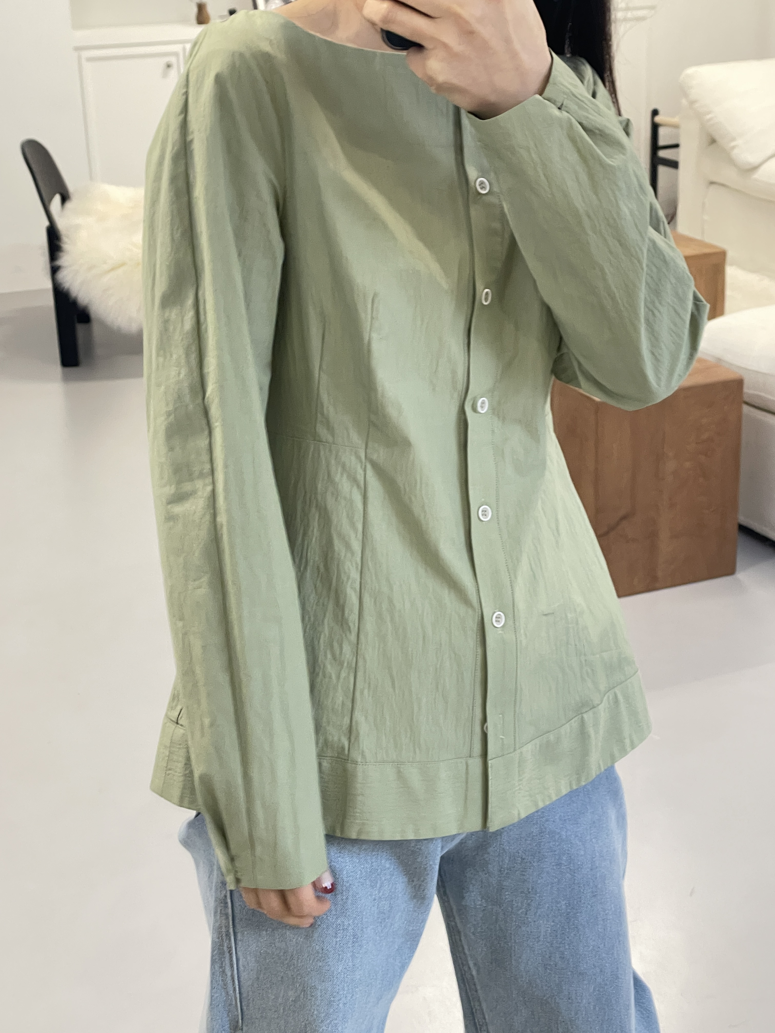 EDITION-P韓國直郵女士新品真品推薦人氣熱賣襯衫蕾絲衫EDITION/CHAHEE襯衫/蕾絲衫