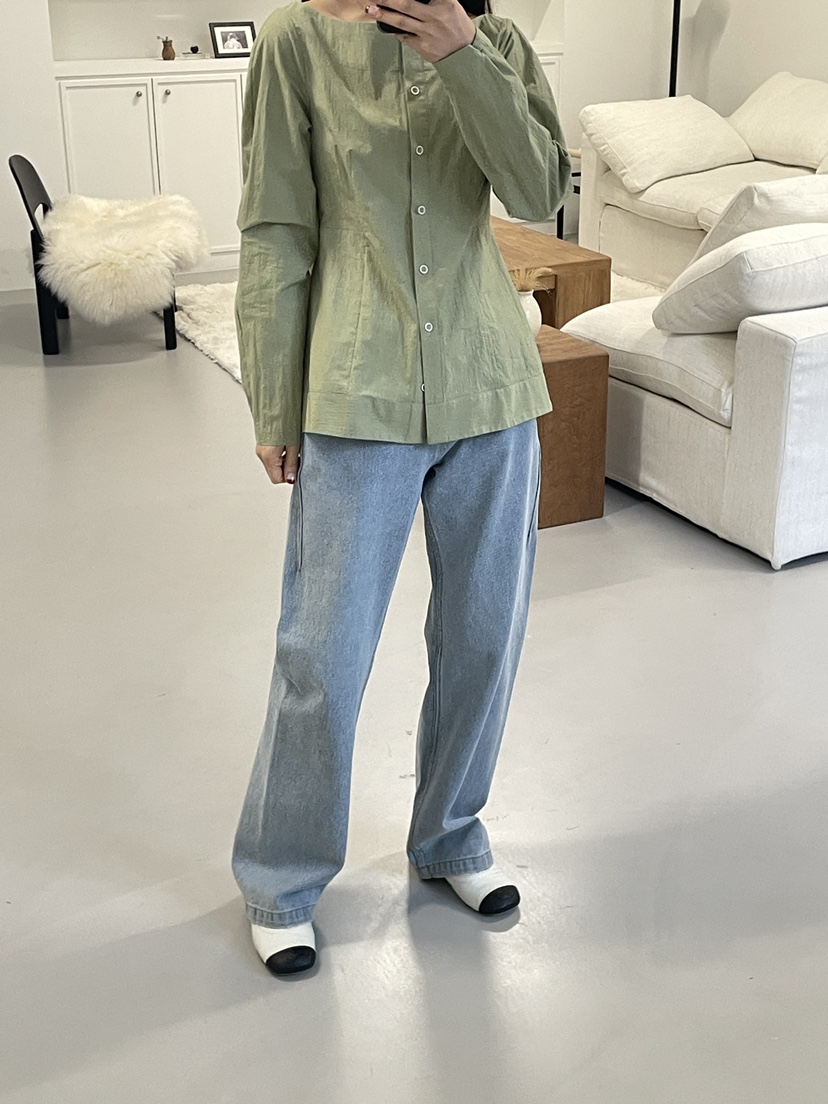 EDITION-P韓國直郵女士新品真品推薦人氣熱賣襯衫蕾絲衫EDITION/CHAHEE襯衫/蕾絲衫