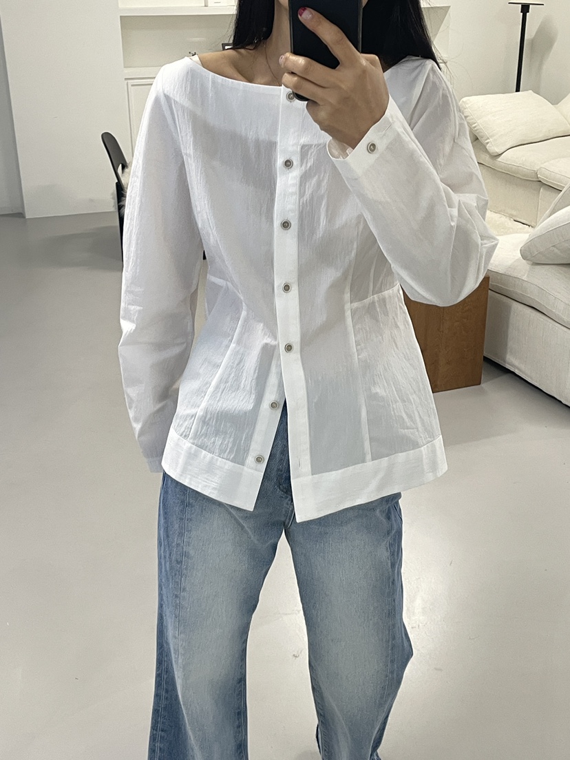 EDITION-P韓國直郵女士新品真品推薦人氣熱賣襯衫蕾絲衫EDITION/CHAHEE襯衫/蕾絲衫